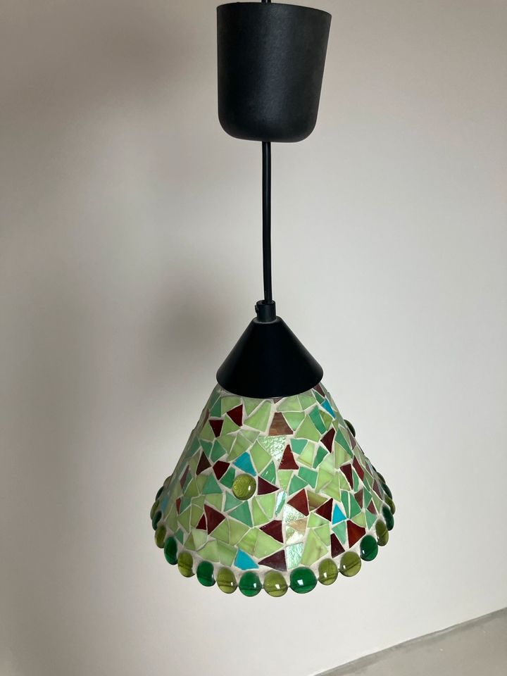 Lampe Mosaik grün/bunt/ Shabby in Klein-Winternheim