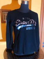 Real SuperDry Shirt schwarz mit silbrigem Carmouflage Aufdruck Niedersachsen - Wunstorf Vorschau