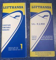 Lufthansa Flugplan Timetable Vintage aus dem Jahr 1959 Bayern - Breitengüßbach Vorschau