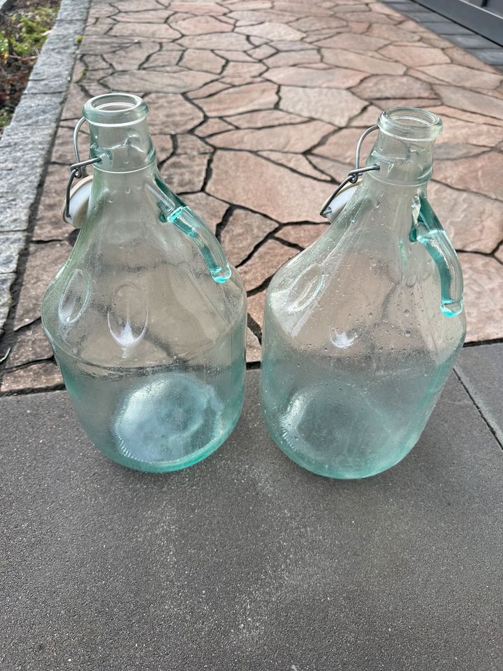 Glas Karaffen 5 Liter mit Verschluss Dekoration in Spremberg