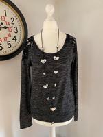Tally Weijl Pullover mit Spitze Gr. S schwarz/grau Hessen - Weinbach Vorschau