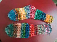 Handgestrickte Socken Gr. 36/37 Sockenwolle 8-fach (2× 4fach) Nordrhein-Westfalen - Leverkusen Vorschau