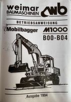 Mobilbagger M1000 B00-B04 Ausgabe 1994 Thüringen - Sonneberg Vorschau