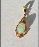 10K 416 Gold Opal Diamanten Anhänger Niedersachsen - Gifhorn Vorschau