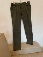 Tommy Hilfiger Lederhose Hose, Größe 6 (34/36) Dunkelgrün/Grau Baden-Württemberg - Göppingen Vorschau