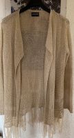 Strickjacke beige, mit Fransen,  ohne Knöpfe Gr. M Hessen - Ober-Ramstadt Vorschau