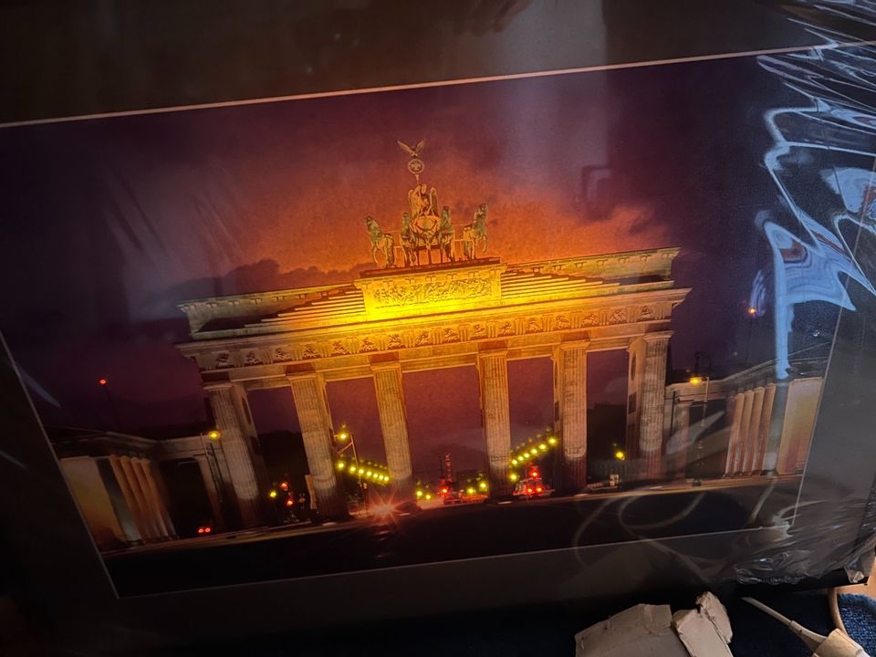 Beleuchtetes Berlin-Bild "Brandenburger Tor" (78x60cm) in Bocholt