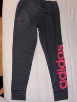 Adidas Sport Leggings dunkelgrau mit Punker Schrift Hessen - Maintal Vorschau