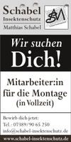 Monteur Insektenschutz Baden-Württemberg - Heroldstatt Vorschau