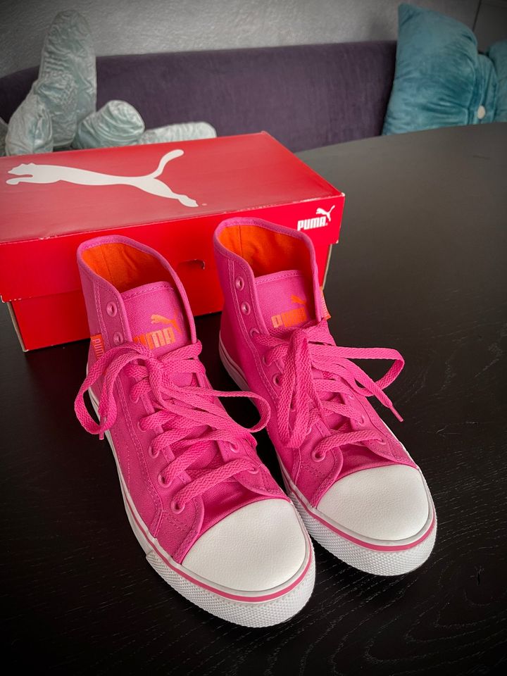 PUMA STREETBALLER MID SNEAKER 38,5 ROSA / Pink NEU in Memmingen