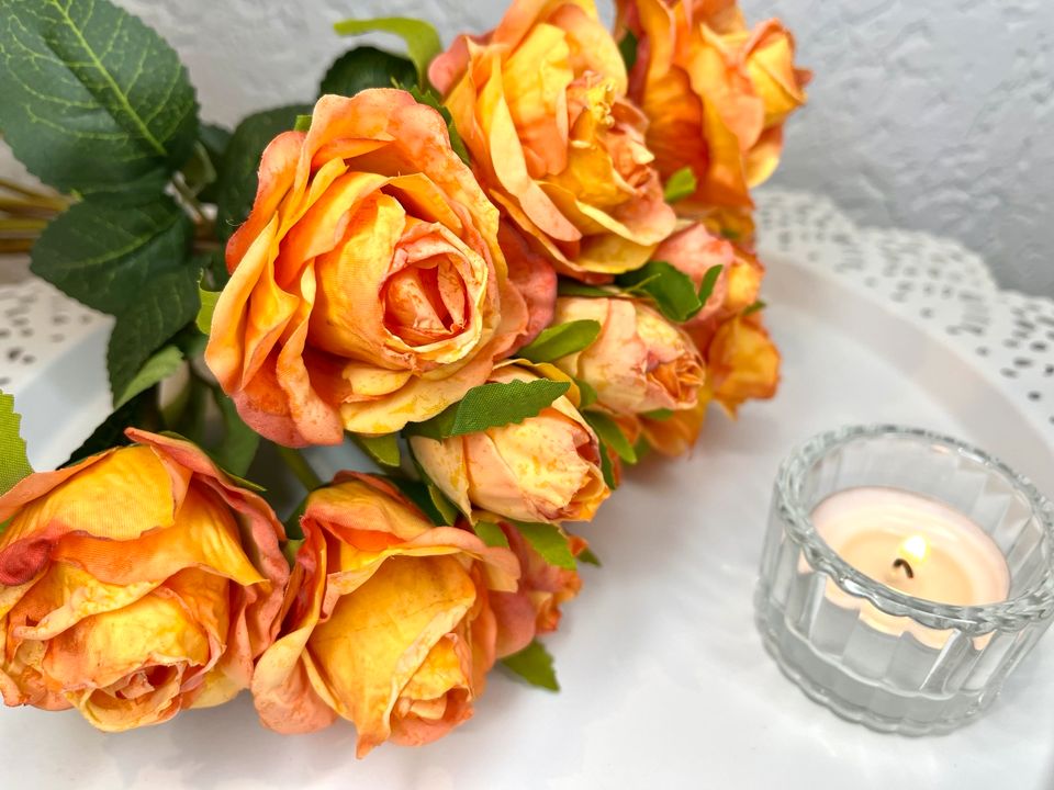 Getrocknete Rosen | Seidenblumen | Kunstblumen | Deko in Gevelsberg