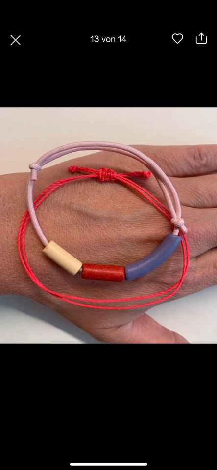 Armband Friendship Sommer Konfetti am Handgelenk in Bokel