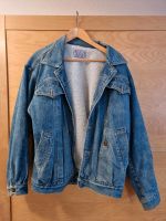 Vintage Jeansjacke M mit Kunstfell Hessen - Gießen Vorschau