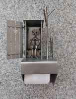 Toilettenpapierhalter / Klopapierhalter mit Haus aus Metall Rheinland-Pfalz - Pleckhausen Vorschau
