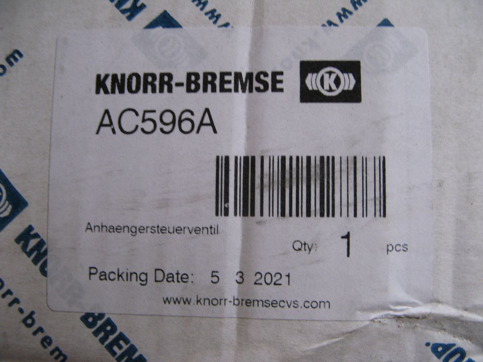 Anhängersteuerventil Knorr AC 596A in Höchberg