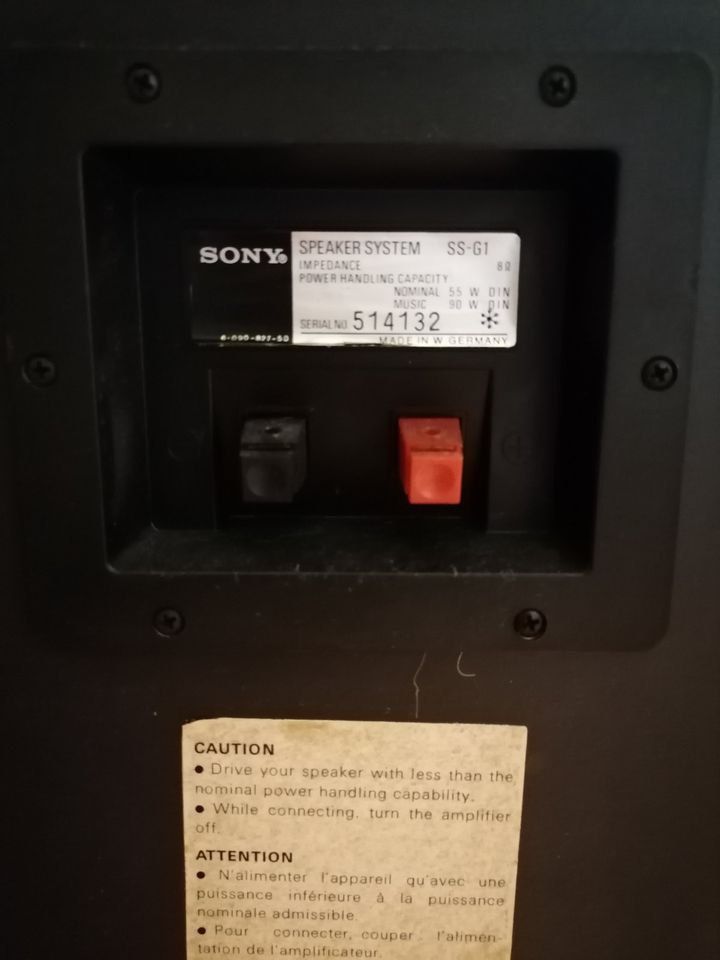 Sony SS-G1 Vintage Lautsprecher 80`er in Berlin