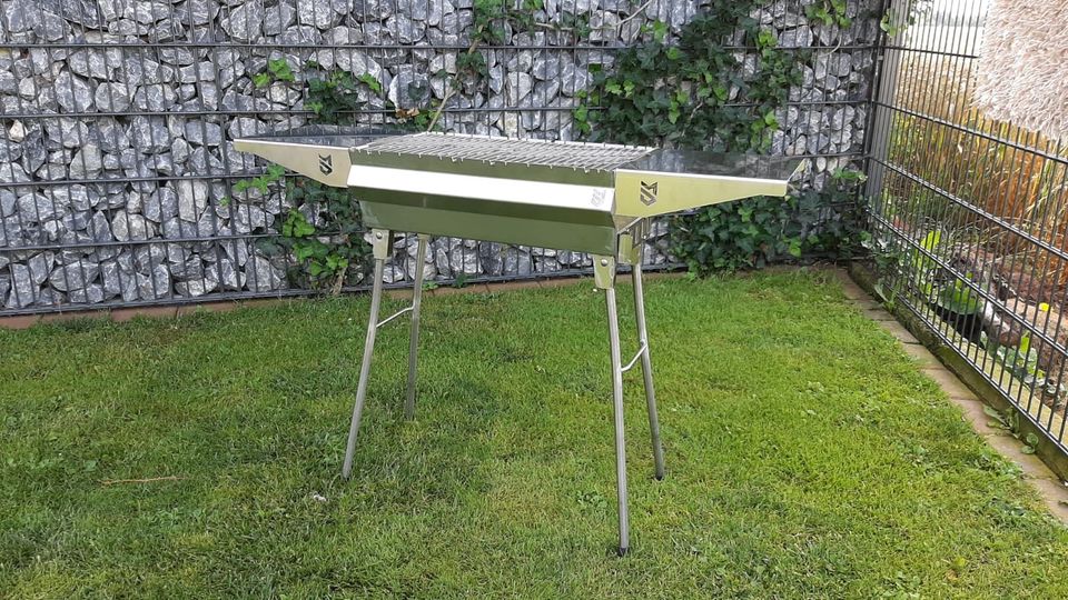 Edelstahl Grill Mangal 50cm für 12 Spieße in Bad Essen