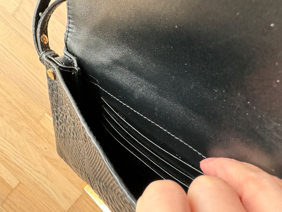 Burberry Langley Check-Embossed Leder Umhängetasche - mit Etikett in Bonn