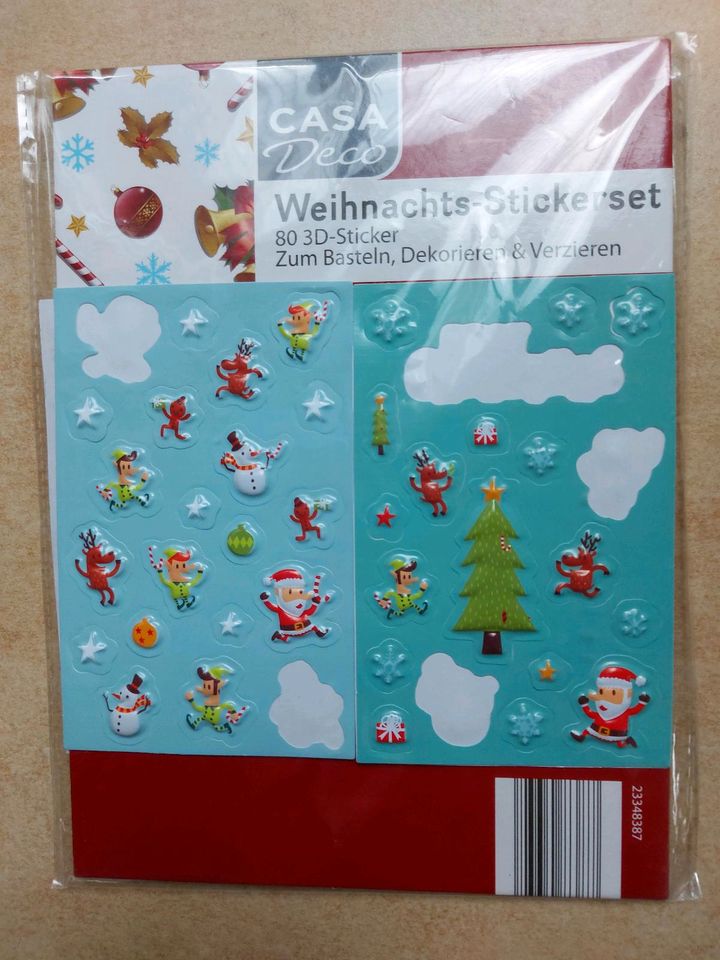 3D Sticker Set Weihnachten in Zell am Main