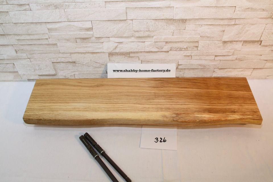 Board Wandbord 59 cm Eiche Baumkante Wandbrett Regal#326 in Retzstadt
