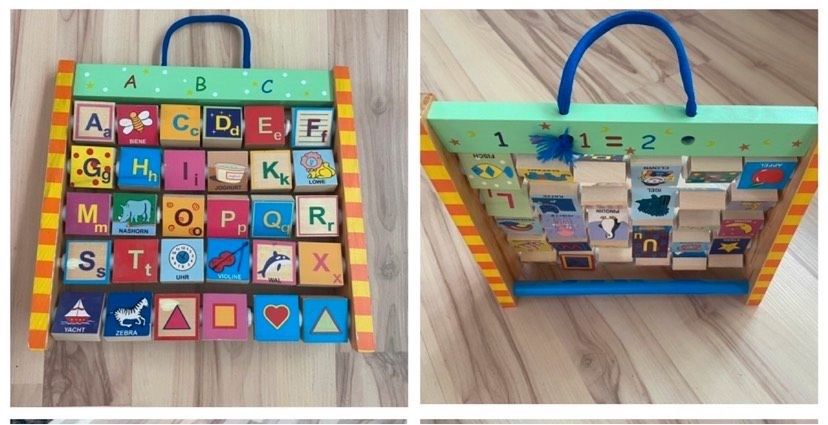 Kinder❣️ Holztafel Lernspielzeug Buchstaben Einschulung in Stralsund