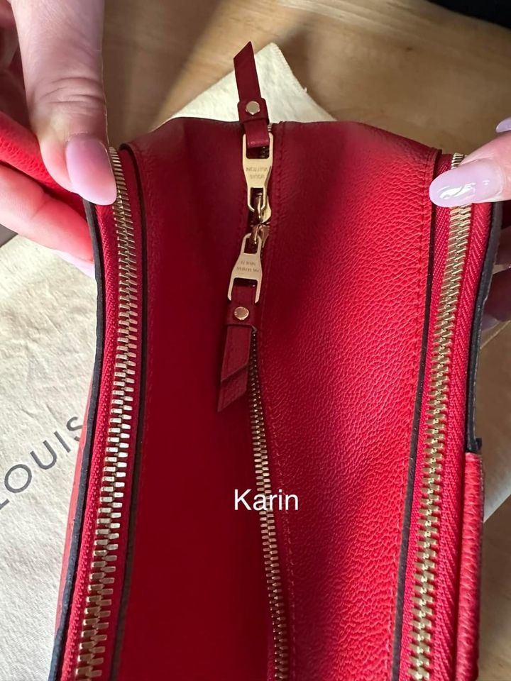 Louis Vuitton Marais MM Tasche Cherry Rot (Full-Set) NEU in Siegenburg