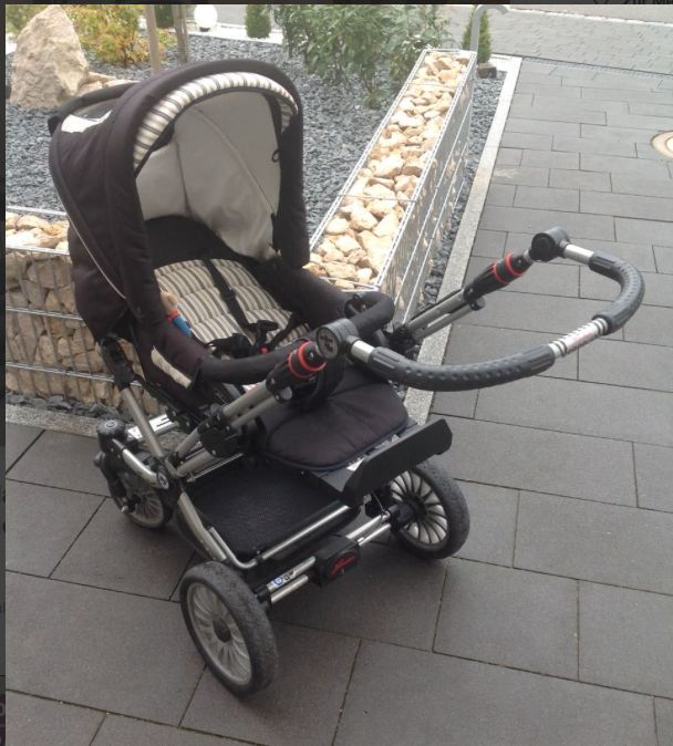 Kinderwagen, Hartan Topline S+, Softtragetasche, Sportkinderwagen in Albaching