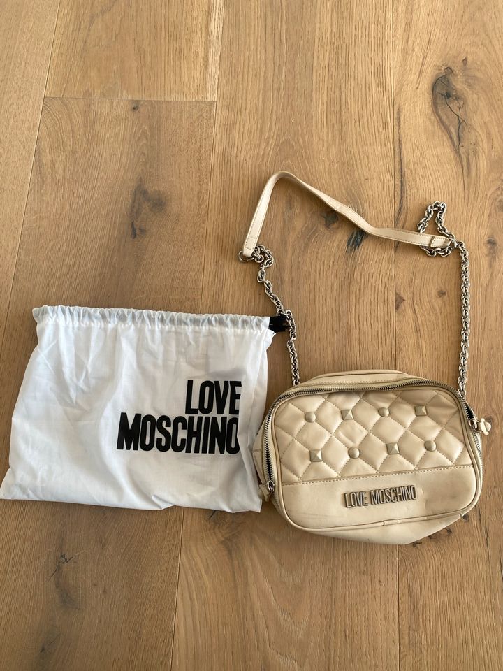 Original Moschino Tasche Handtasche Beige Nude Crossbody Bag in Aalen