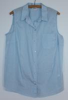 Ärmellose Bluse blau weiß gestreift Gr.42 44 Hessen - Dautphetal Vorschau