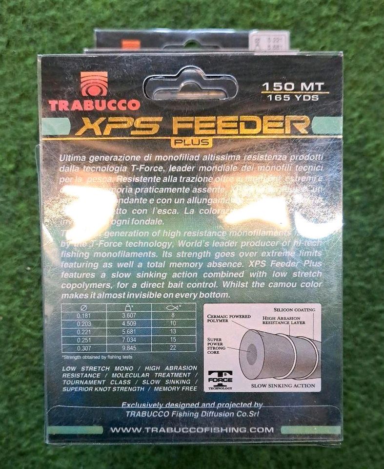 Trabucco XPS Feeder Plus Schnur 0.221 mm, 13 kg, 150 m NEU Camou in Bad Bentheim