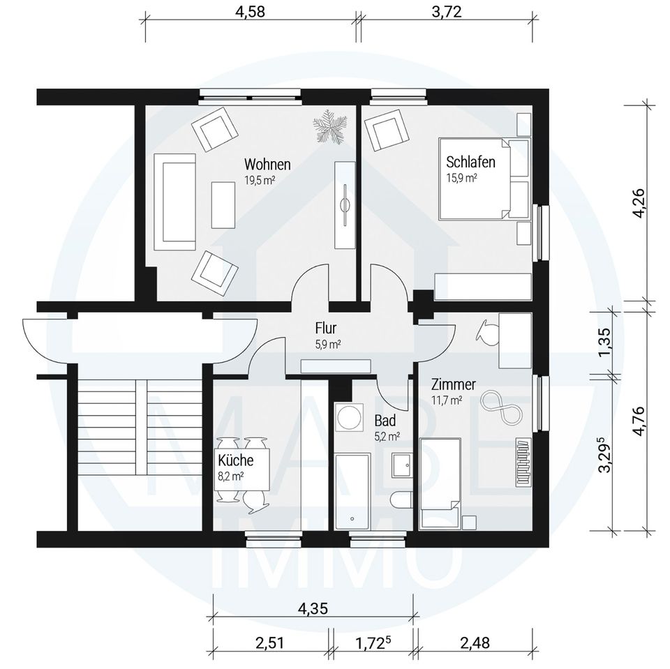 Ab sofort: sanierte 3-Zimmer-Wohnung! in Görlitz