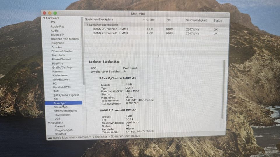 Mac Mini (2018) i3 128GB SSD Festplatte 8GB DDR RAM Speicher in Berlin