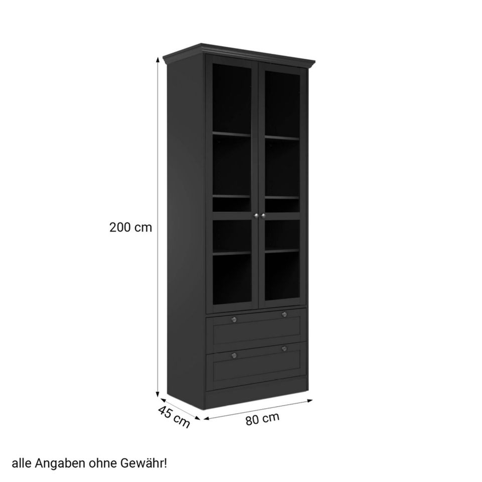 Highboard Vitrine Schrank Wohnzimmerschrank Holz Natur NEU 234-Au in Augsburg