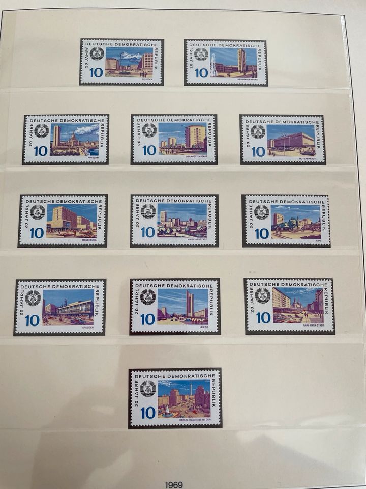 Briefmarkensammlung DDR 1969-1974 komplett postfrisch in Willich