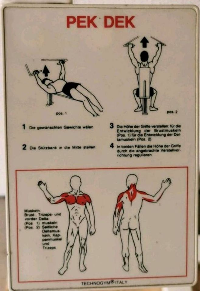 Technogym Brust-Schultermaschine/no ATX/Schnell/Old School in Wörth am Rhein