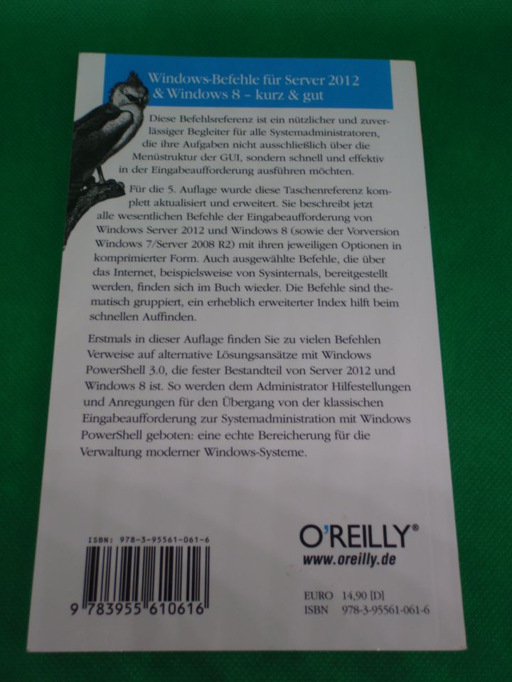 Windows Befehle für Server 2012 & Windows 8, kurz&gut, O'Reilly in Griesheim