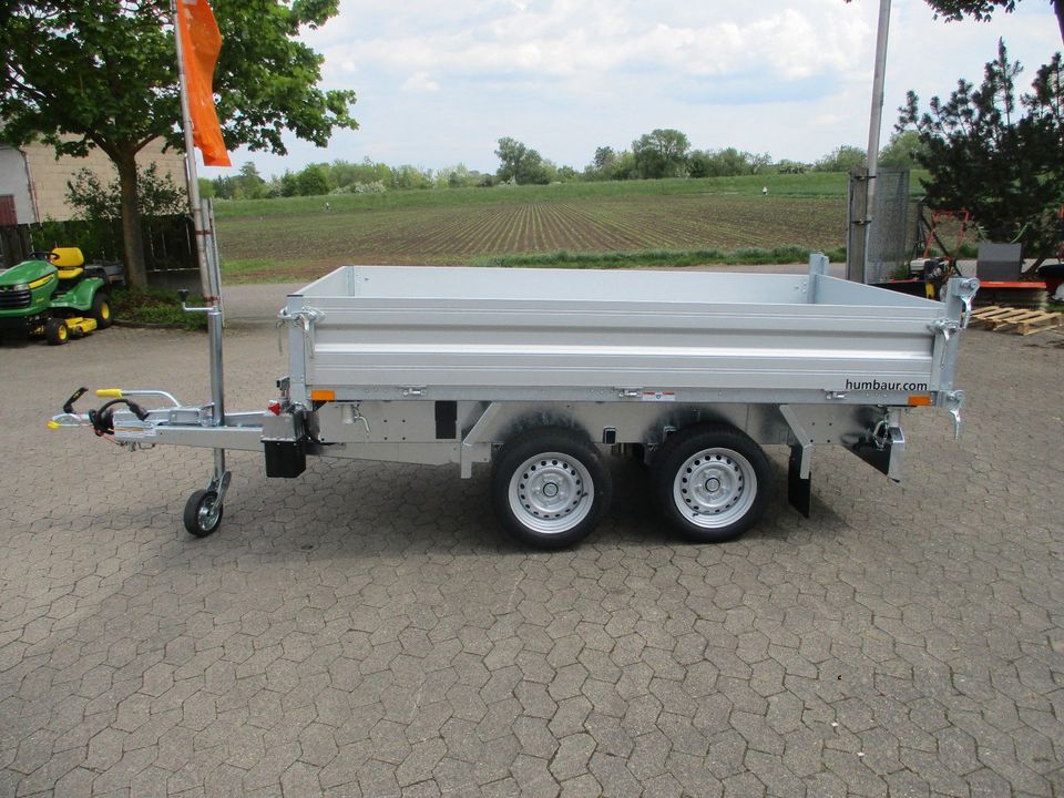 Humbaur HTK 2700.27 Alu 3-Seitenkipper 2700 kg PKW Anhänger in Bergrheinfeld