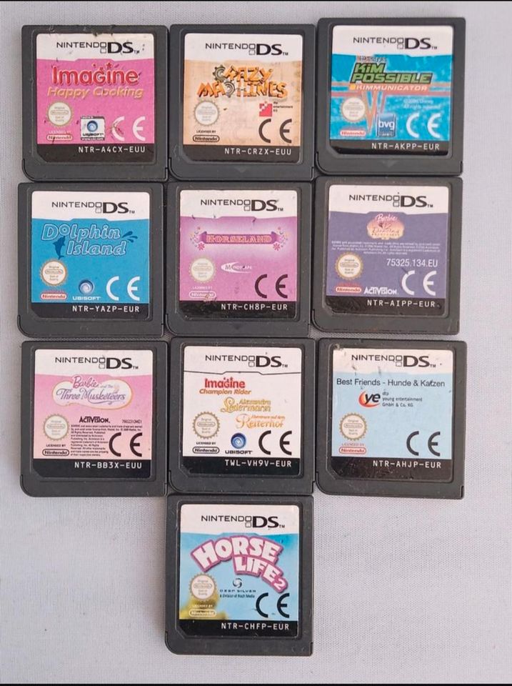 Nintendo DS Lite, TOP ZUSTAND, Schwarz, Handheld KOMPLETT mit Sti in Elsdorf