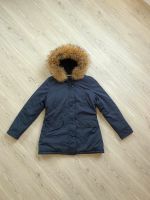 Mantel Parka Damen blau marine dunkelblau Fell Kragen Pelz Gr. 40 Nordfriesland - Niebüll Vorschau