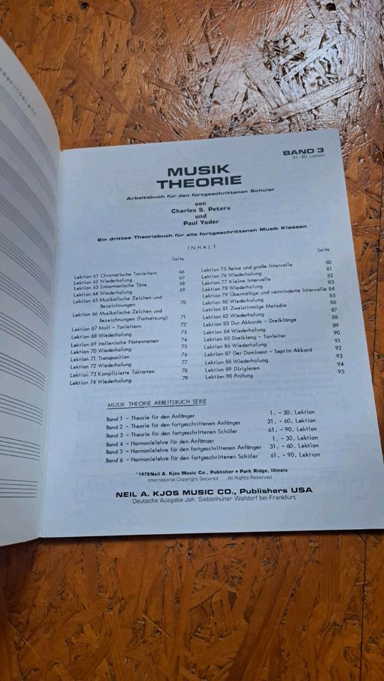 Musik Theorie bücher in Porta Westfalica