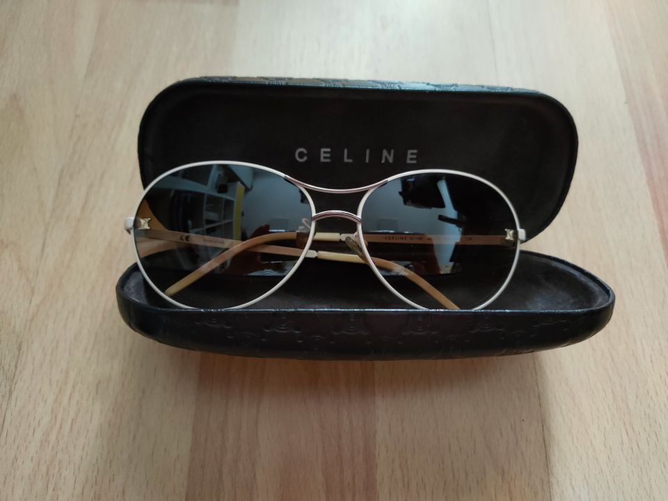 CÉLINE elegante Sonnenbrille 100% Original Vintage Piece Beige in Plochingen