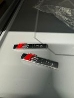 Audi S Line Emblem, neu, selbstklebend aus Metall, original Nordrhein-Westfalen - Rietberg Vorschau