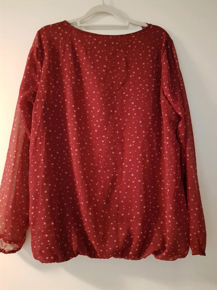 Tunika Bluse Chiffon Bordeaux Rot Gr S 40/42 NEU mit Etikett in Hannover