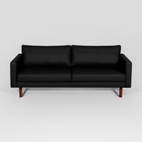 3-Sitzer Sofa Dover, Leder Madras mit PU - Schwarz Niedersachsen - Wolfsburg Vorschau