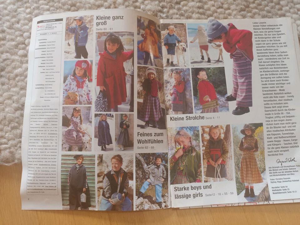 Sabrina kindermode Zeitung 2000er Schnitt Schnittmuster in Michelau i. OFr.