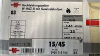 Würth Hochleistungsanker 141mm 15/45 Brandenburg - Schulzendorf bei Eichwalde Vorschau