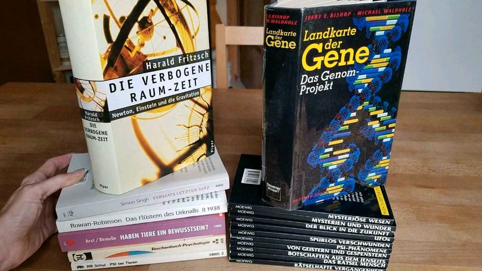 7 Bücher Psychologie, PSI, Gene, Fermat, Urknall etc. in Duisburg