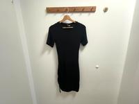 Schwarzes Kleid mit gerafften Details H&M München - Sendling-Westpark Vorschau