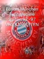 BAYERN MÜNCHEN SPIELE SAISON 1993 - 97.          8 VHS KASSETTEN Düsseldorf - Flingern Nord Vorschau