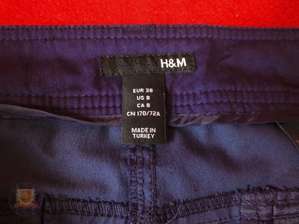 Damenhose, Stoff, violett, Größe 38, ungetragen, H&M in Hamburg